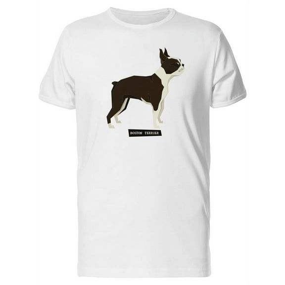 Boston Terrier Cute Dog T-Shirt Men -Image by Shutterstock, Male 4X-Large