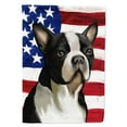 thumbnail image 1 of Boston Terrier Dog American Flag Flag Garden Size CK6451GF, 1 of 3