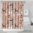 thumbnail image 1 of Boston Terrier Dog and Flower Florals Shower Curtain 84"x72" ,Bathroom Decorative Shower Curtains Set with 12 Hooks,Modern Waterproof Washable Shower Curtain, 1 of 6