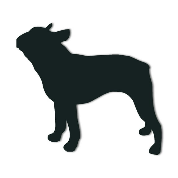 Boston Terrier Dog Metal Wall Sign | Dog Silhouette Wall Decor | Indoor Outdoor Decor for Pet Lovers | Solid Steel Home Decor Decorative Accent Metal Art Wall Sign | Metal Wall Art Made in USA