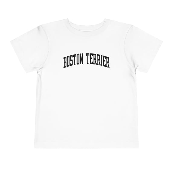 Boston Terrier Dog Mom Dad Toddler Shirt Gifts Boy Girl Size 2T-5T