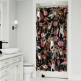 thumbnail image 1 of Boston Terrier Dog with Pioneer Flower Shower Curtain 36"x72" ,Bathroom Decorative Shower Curtains Set with 12 Hooks,Modern Waterproof Washable Shower Curtain, 1 of 6
