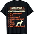 thumbnail image 1 of Boston Terrier Dog Stubborn Tricks Owner Vocabulary Gift T-Shirt, 1 of 4