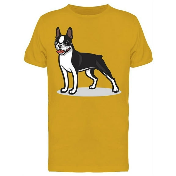 Boston Terrier Dog T-Shirt Men -Image by Shutterstock, Male Medium