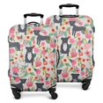 thumbnail image 1 of Boston Terrier Dog with Flower Luggage Cover Fashion Suitcase Cover Baggage Covers Fit 25-28 Inch Luggage (Go Travel), 1 of 5