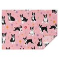 thumbnail image 1 of Boston Terrier Dogs and Flowers Rectangle Tablecloth 60"x84",Waterproof Polyester Rectangle Table Cloth, Wipeable Spillproof Polyester Tablecloth for Dining, Camping, Indoor and Outdoor, 1 of 5