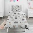 thumbnail image 1 of Boston Terrier Duvet Cover and Pillowcase Set for Single Bedding, Bedroom Accessories for Kids Teens, 1 of 5