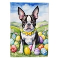 thumbnail image 1 of Boston Terrier Easter Egg Hunt House Flag 28 in x 40 in, 1 of 7