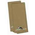 thumbnail image 1 of Boston Terrier Easter Tan Embroidered Kitchen Towel - Set of 2, 1 of 1