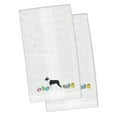 thumbnail image 1 of Boston Terrier Easter White Embroidered Plush Hand Towel Set of 2, 1 of 1