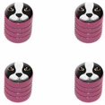 thumbnail image 1 of Boston Terrier Face Dog Pet Tire Rim Wheel Aluminum Valve Stem Caps, Multiple Colors, 1 of 1