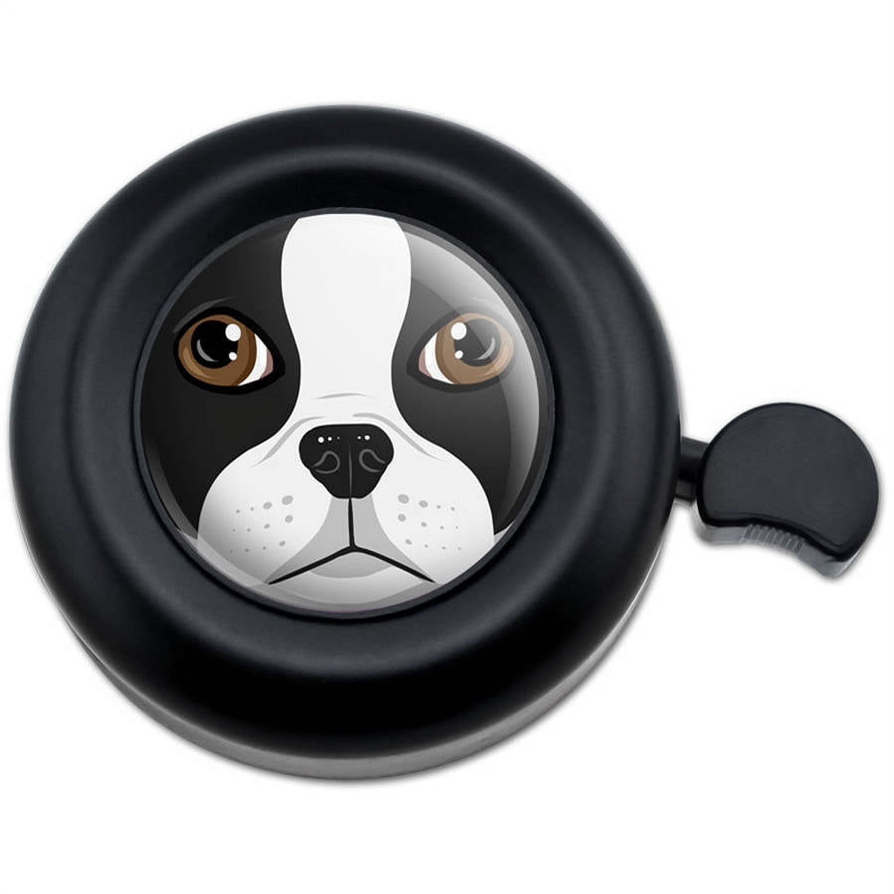 Boston Terrier Face Pet Dog Bicycle Handlebar Bike Bell
