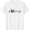 thumbnail image 1 of Boston Terrier Heartbeat Heart Line T-Shirt, 1 of 4