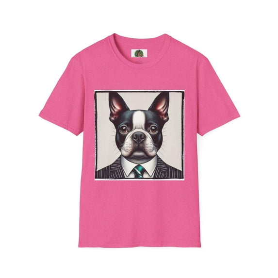 Boston Terrier In Suit Shirt