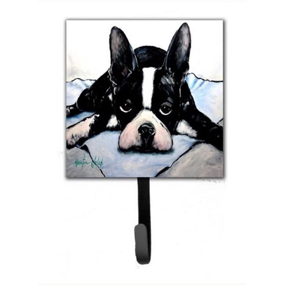 Boston Terrier Jake Dog Tired Leash or Key Holder