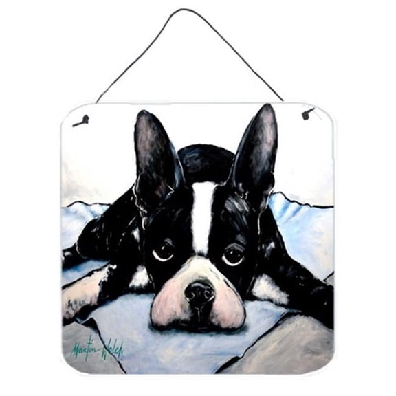Boston Terrier Jake Dog Tired Wall or Door Hanging Prints