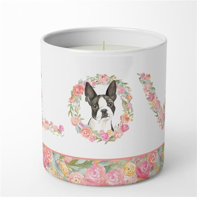 Boston Terrier Love 10 oz Decorative Soy Candle