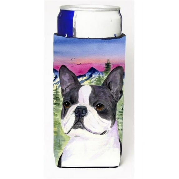 Boston Terrier Michelob Ultra bottle sleeves For Slim Cans - 12 oz.