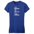 thumbnail image 1 of Boston Terrier Mom - Script - Women's Fitted T-Shirt, 1 of 2
