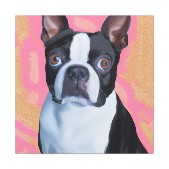 Boston Terrier Pop Art. - Canvas