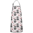 thumbnail image 1 of Boston Terrier Puppy Dog Apron-Garden Aprons for Women with Pockets-Cotton Linen Waterproof Kitchen Cooking Gardening Aprons Adjustable for Kitchen,Cooking,BBQ and Salon 33x27 Inch, 1 of 2