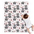 thumbnail image 1 of Boston Terrier Puppy Dog Blanket,Comfortable Soft Flannel Throw Blanket,All Season,Warm Lightweight Blankets for Sofa Bed Couch Living Room Chair,30"x40"(80x100cm), 1 of 4