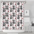 thumbnail image 1 of Boston Terrier Puppy Dog Shower Curtain 72"x84" ,Bathroom Decorative Shower Curtains Set with 12 Hooks,Modern Waterproof Washable Shower Curtain, 1 of 6