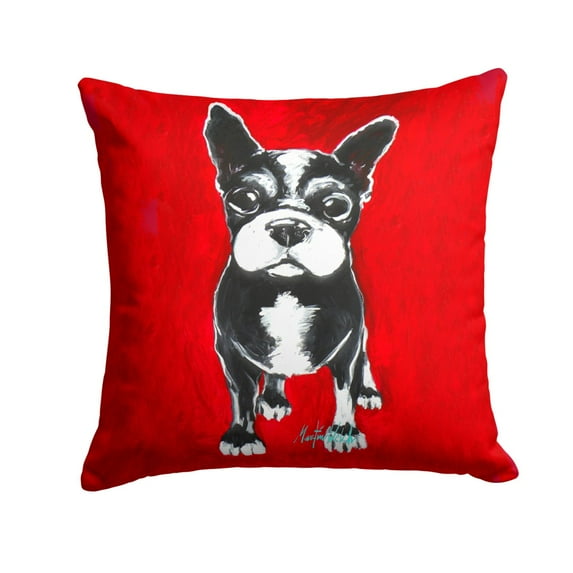 Boston Terrier Runt Fabric Decorative Pillow