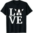 thumbnail image 1 of Boston Terrier Shirt I Love My Bostie Tee Gift for Dog Lover T-Shirt, 1 of 4