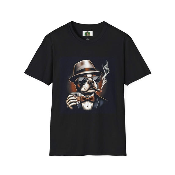 Boston Terrier Smoking T-shirt