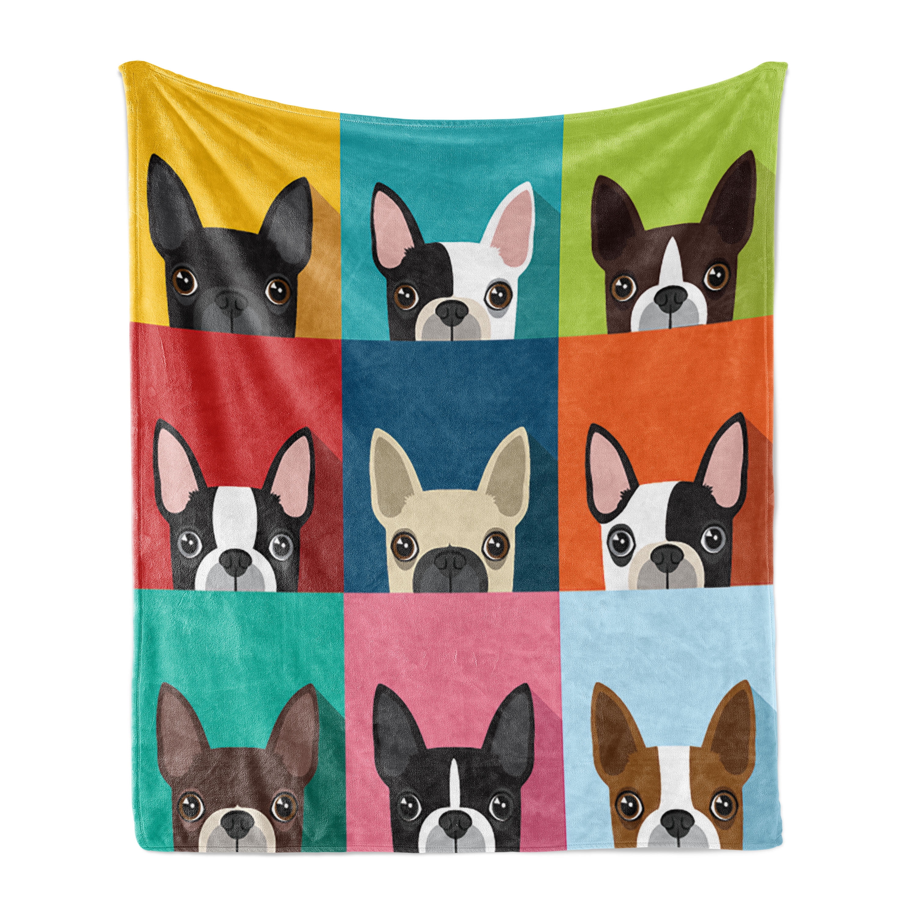 Boston terrier blanket walmart hotsell