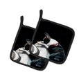 thumbnail image 1 of Boston Terrier Spot In The Sun Pair of Pot Holders, 1 of 2