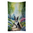 thumbnail image 1 of Boston Terrier Spring Path Kitchen Towel, 1 of 6