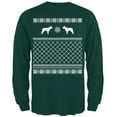 thumbnail image 1 of Boston Terrier Ugly Christmas Sweater Forest Adult Long Sleeve T-Shirt, 1 of 1