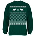 thumbnail image 1 of Boston Terrier Ugly Christmas Sweater Forest Adult Sweatshirt, 1 of 1
