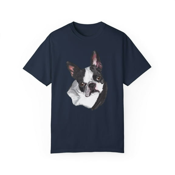 Boston Terrier Unisex Garment-Dyed T-shirt