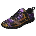 thumbnail image 1 of Boston Terrier Witch Switch Halloween Running Shoes Sneakers Mesh Black Size 12, 1 of 5