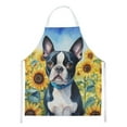thumbnail image 1 of Boston Terrier in Sunflowers Apron 27 in x 30 in, 1 of 78
