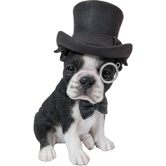 Boston Terrier with Top Hat - Spectacle and Bow Tie