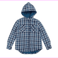 thumbnail image 1 of Boston Traders Girl's button front Shepra Lining Hoody Jacket  L-14/16/Peacoat Blue, 1 of 1