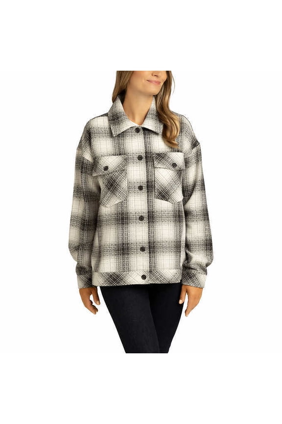 Ladies' Shirt Jacket Size: XL, Color: Gray