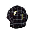 thumbnail image 1 of Boston Traders Men's Polar Bonded Plush Lined Flannel Button Up Shirt Jacket (Port Royale, XL), 1 of 1