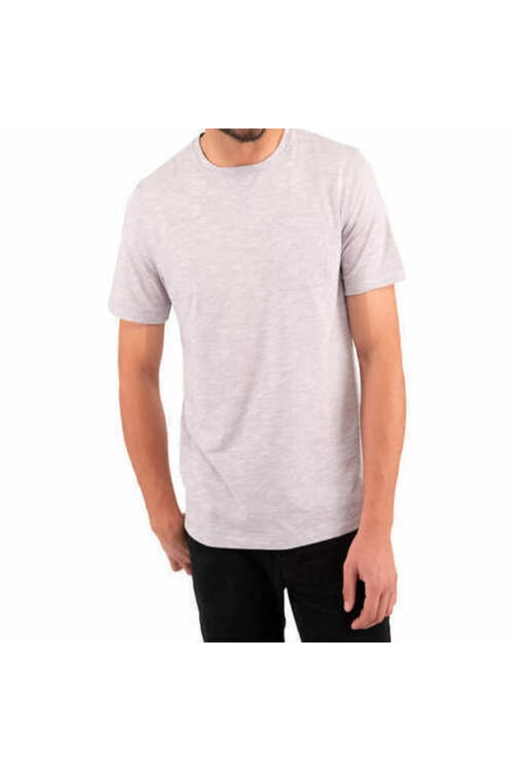 Mens Crew Neck T-shirt,White,Large