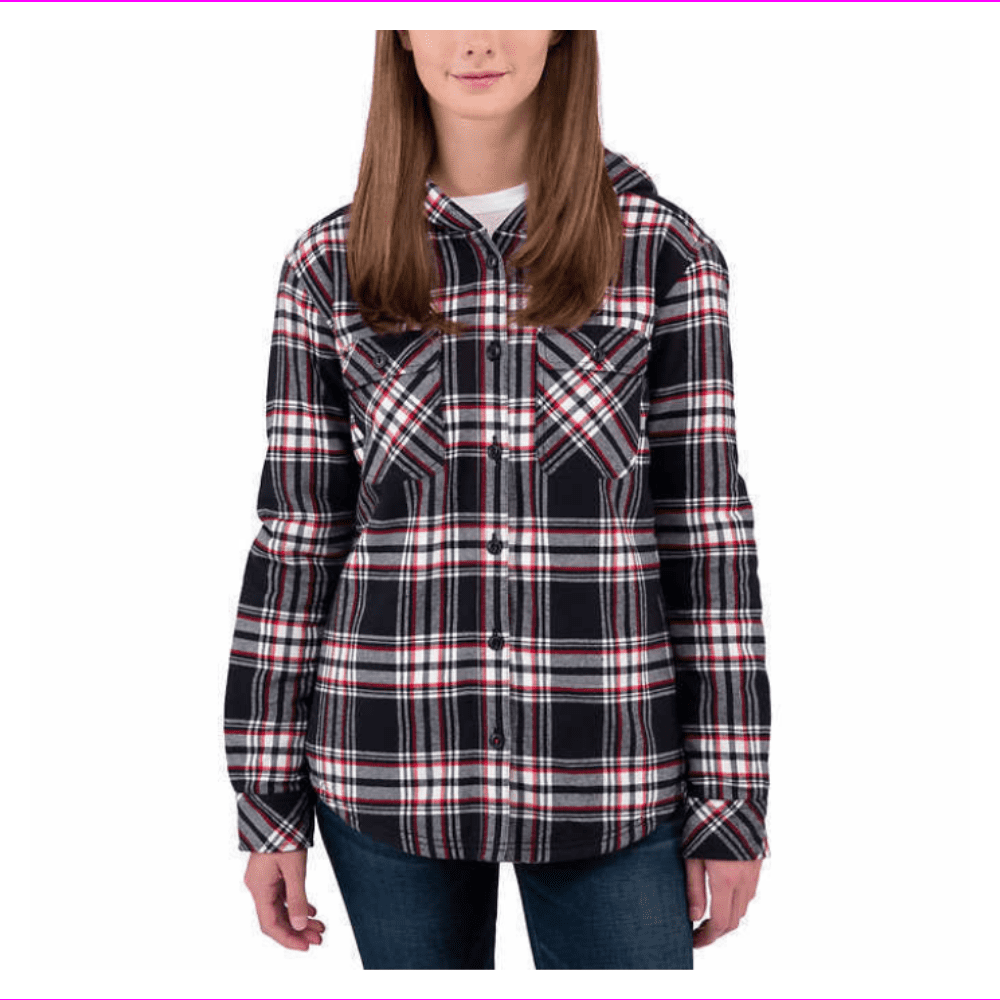 Boston traders women's deals fleece lined flannel