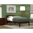 thumbnail image 1 of AFI Boston 14" Twin Wood Platform Bed Frame with Modern Headboard, Walnut, 1 of 4