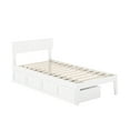 thumbnail image 1 of Boston Twin Bed with 2 Drawers in White, 1 of 7