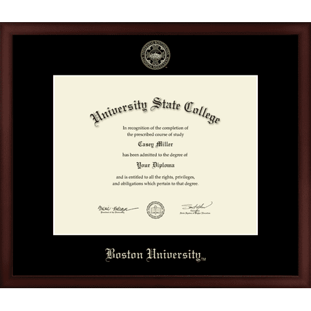 Boston University Diploma Frame, Document Size 14" x 11"
