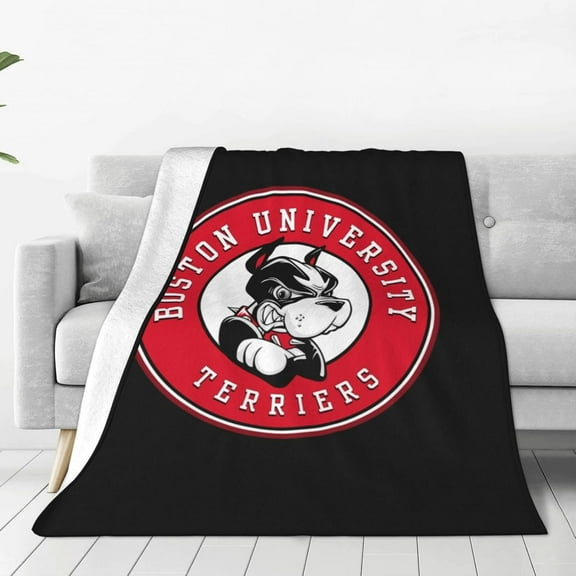 Boston University Logo Queen Blanket Lightweight Blanket for Bed, Sofa Microplush - Ultra Soft Warm Blanket