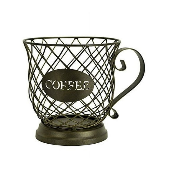 Boston Warehouse Mug Kup Keeper Coffee Pod Storage, 20 Capacity, Oiled Bronze