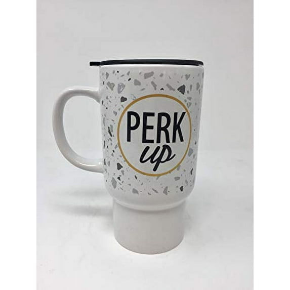 Boston Warehouse Perk Up - 18 Oz Ceramic Travel Mug